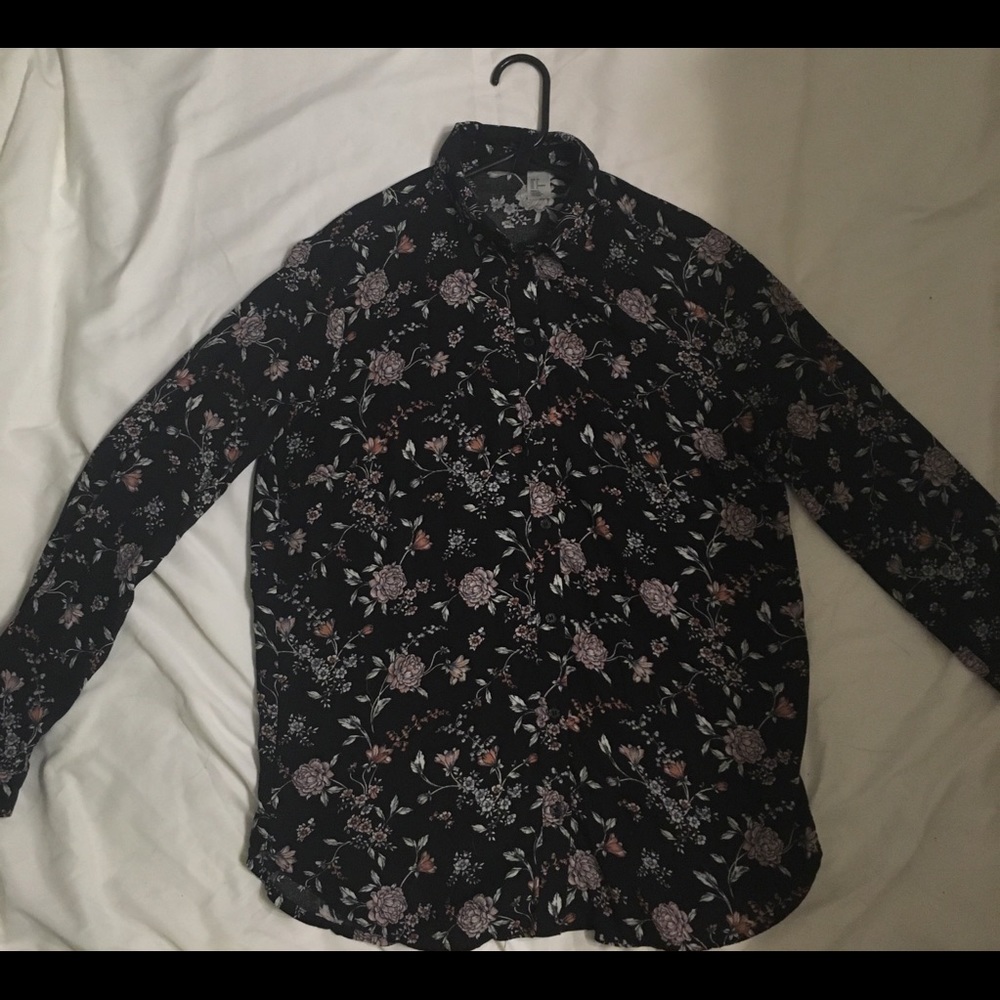 H&M Floral Button Down